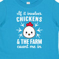 thumbnail image 3 of Inktastic If It Involves Chickens & The Farm Count me in Boys or Girls Toddler T-Shirt, 3 of 4