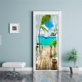 thumbnail image 3 of Pegatinas de puerta 3D Yuarrent PVC autoadhesivo decoración del hogar 38.5x200cm, 3 of 6