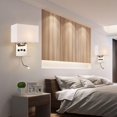 thumbnail image 3 of Wall Light with Charging USB Interface, Wall Mounted Light for Bedroom Bedside Reading, Adjustable LED Spotlight, Metal Wall Sconce, Gentle on the Eyes, Easy &amp; Quick, 3 of 5