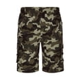 thumbnail image 4 of Men's Casual Shorts Elastic Waist Drawstring Summer Vacation Work Shorts with Pockets, 4 of 4