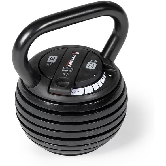 YSHIHAO Adjustable Kettlebell Set, 6 Drop Cast Iron Plates, Full-Body Home Gym, Weightlifting, Conditioning, Strength and Core Training for Men and Women