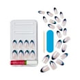 thumbnail image 4 of KISS My Perfect French Press on Nails, In My Pocket, Blue, Medium Almond, 28 Count, 4 of 8