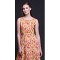 thumbnail image 3 of Bimba Floral Women Round Neck Printed Evening PartyÂ&nbsp;DressÂ&nbsp;Sleeveless Gown-X-Large, 3 of 5