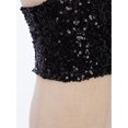 thumbnail image 7 of Doomiva Kids Girls Sequins Spaghetti Straps Crop Tank Top Sleeveless Camisole Modern Jazz Hip Hop Performance Vest Shirt A Black 150, 7 of 7