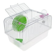 Pet Hamster Cage Easy DIY Portable Habitat, Critter Dwarf Hamster Gerbil Mouse Small Animal Travel Cage Green