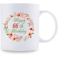thumbnail image 2 of 66th Birthday Gifts for Women - Happy 66th Birthday with A Garland Birthday Mug - 66 Year Old Present Ideas for Grandma, Mom, Sister, Wife, Friend, Cousin, Aunt - 11 oz Coffee Mug (66th Birthday Gift), 2 of 7