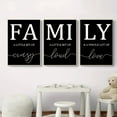 thumbnail image 2 of 3pcs/set Frameless Home Decoration Luxury Living Room Pictures Decorative Paintings Minimalist Poster Canvas Wall Art Family Writing No Frame, 2 of 4