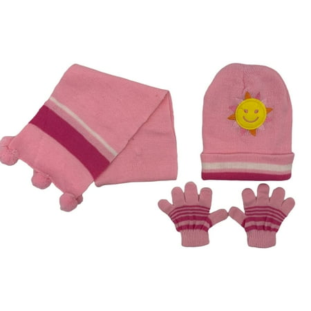 

Empire Cove 3 Piece Kids Winter Knit Beanie Set Gloves Hats Scarves Girls Boys Sun