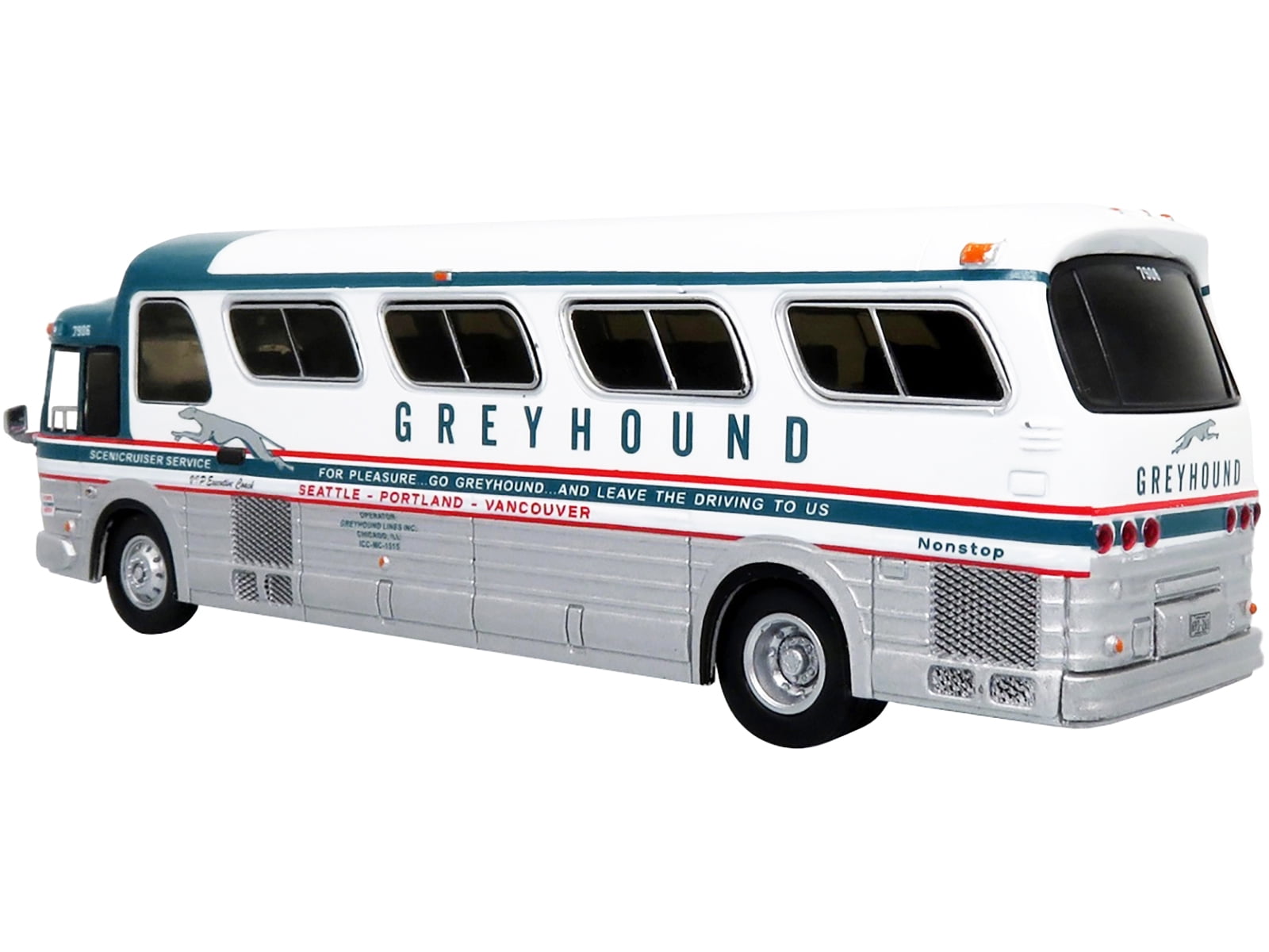 Diecast 1966 GM PD4107 "Buffalo" Coach Bus "Greyhound" Destination