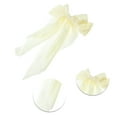 thumbnail image 3 of Unique Bargains 1 Pc Bow Ribbon French Barrette Hair Clips Hairdo Clip Beige, 3 of 5