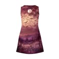 thumbnail image 5 of Vestido de Verano para las Mujeres Impresión de la Moda Bolsillo sin Mangas Cuello en V, Vestido Casual para la Playa Y Diario, 5 of 5