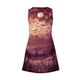 thumbnail image 4 of Vestido de Verano para las Mujeres Impresión de la Moda Bolsillo sin Mangas Cuello en V, Vestido Casual para la Playa Y Diario, 4 of 5
