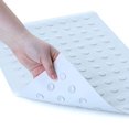 thumbnail image 3 of SlipX Solutions White Rubber Bath Safety Mat Provides Essential Coverage & Reliable Slip-Resistance in Tubs & Showers (14 x 22 Inch, 100 Suction Cups, Machine Washable), 3 of 4