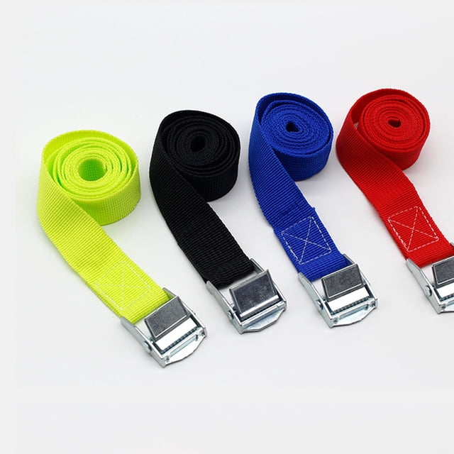 stanreset Leashing Strap Ratchet Tie Cargo Rope Polyester Multicolored Wear-resistance Book Rustproof Buckle Luggage Cable Light Green 50mm*5Meter