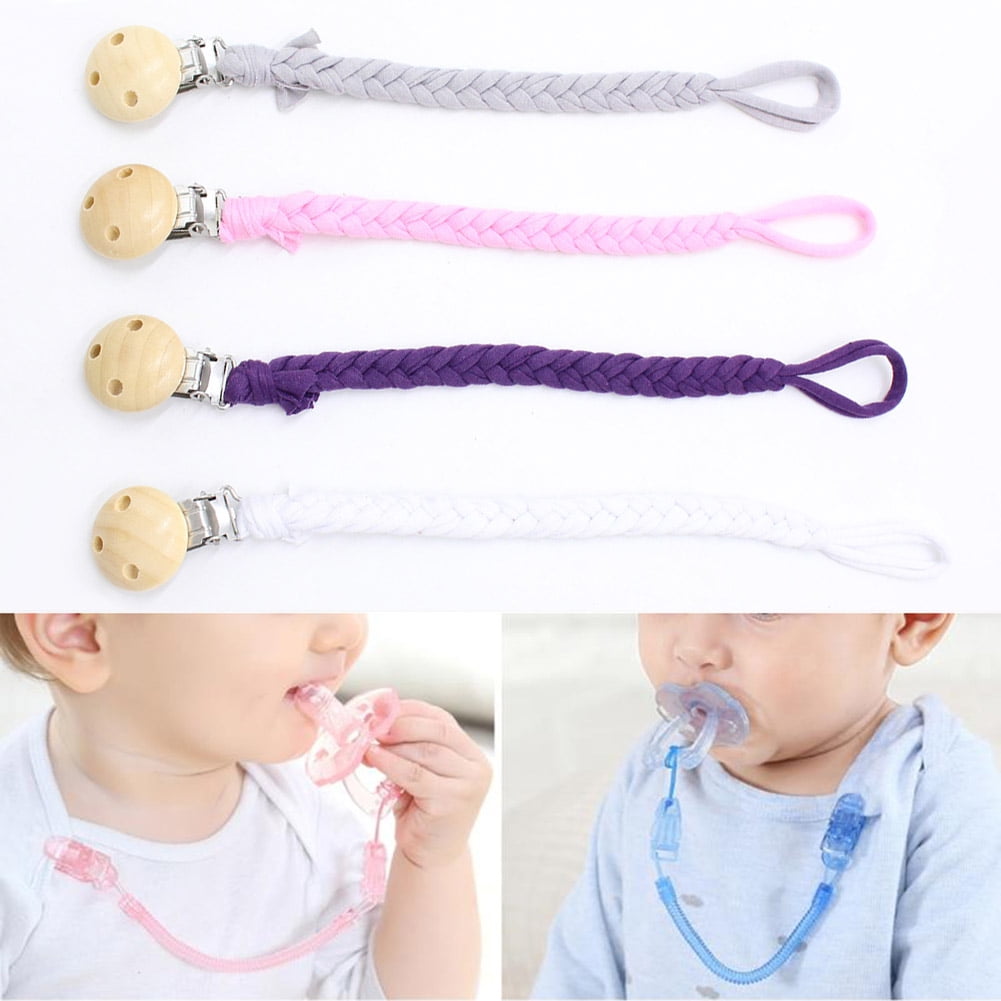 Cute Baby Anti-lost Clip Holder Dummy Pacifier Soother Nipple Strap Chain 