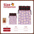 thumbnail image 3 of Rocae Sheeps Print Christmas Drawstring Linen Gift Bag with Drawstrings Treat Bag Goody Present Bags for Christmas Party Favor, 3 of 8