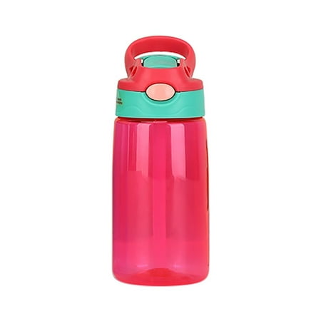 Winter Savings Clearance! SuoKom Water Bottles, 480ml Kids Water Bottle with Straw Lid And Handle Easy Use For School, Office School Supplies