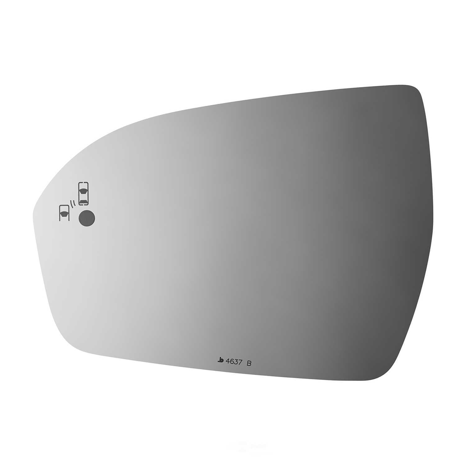 Burco Side View Mirror Replacement Glass - Clear Glass - 4637B