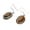 tiger-eye, variant on Real 925 Sterling Silver Dangle Drop Earrings For Women, Natural Black Onyx Cabochon Oval Gemstone Beautiful Handmade Jewelry For Her