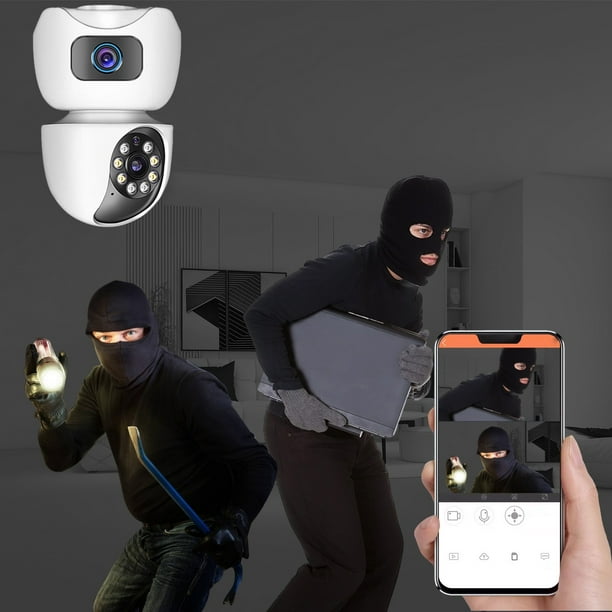 Ganfancp -Lente de La Cámara Del Teléfono Celular Remoto Inalámbrico de Interior de Luz para El Hogar de Visión Nocturna Hd Inteligente de Vigilancia de La Cámara Ofertas Flash Cámara X1, Paquete de