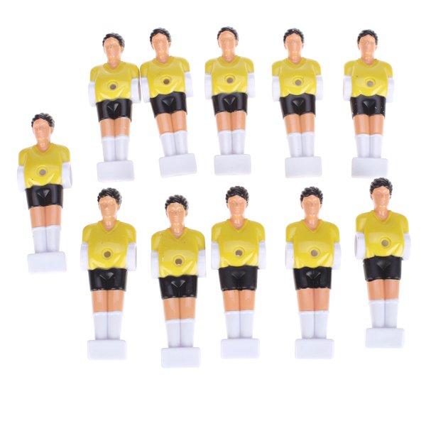 Hombre Futbolín Sunnimix 11 pcs Jugador de Fútbol Parte Color Amarillo