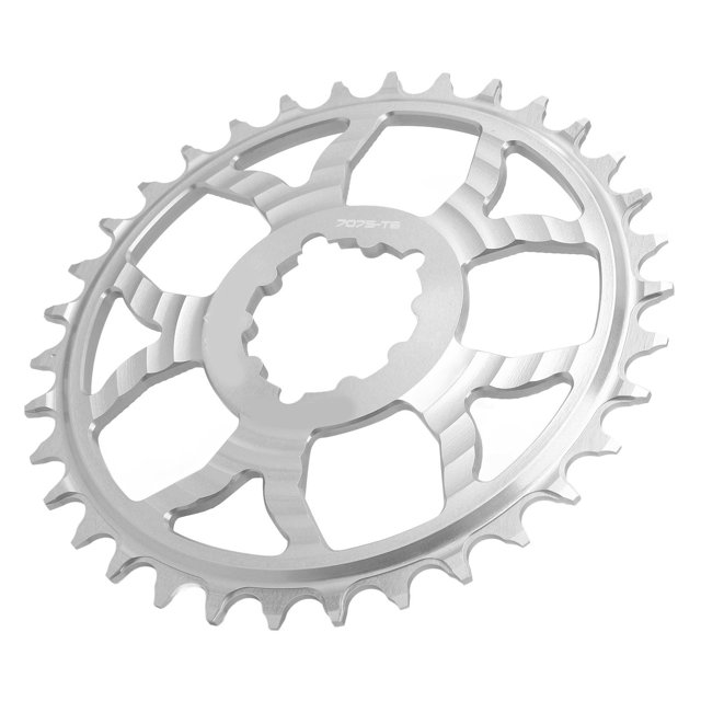 Plateau de Chaîne de Vélo en Alliage d'Aluminium, Design à Dents Positives Négatives, Haute Rigidité, Norme GXP, Alliage d'Aluminium 7075, Structure Creuse, pour Route, Sentier