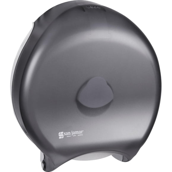 San Jamar R6000TBK Distributeur de Papier Toilette en Rouleau Jumbo Unique en Acier Inoxydable Mandrin 3.125 Perle, Largeur 12.9 Pouces, Hauteur 14.9 Pouces, Profondeur 5.8 Pouces, Minimum 3.25