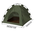 thumbnail image 2 of Foldable Portable Pet House Tent | Waterproof Dog Bed for Small Dogs Cats Rabbits and Puppies | Breathable Soft Cozy Nesting Pad with Removable Washable Cushion | Indoor Outdoor Use, 2 of 2