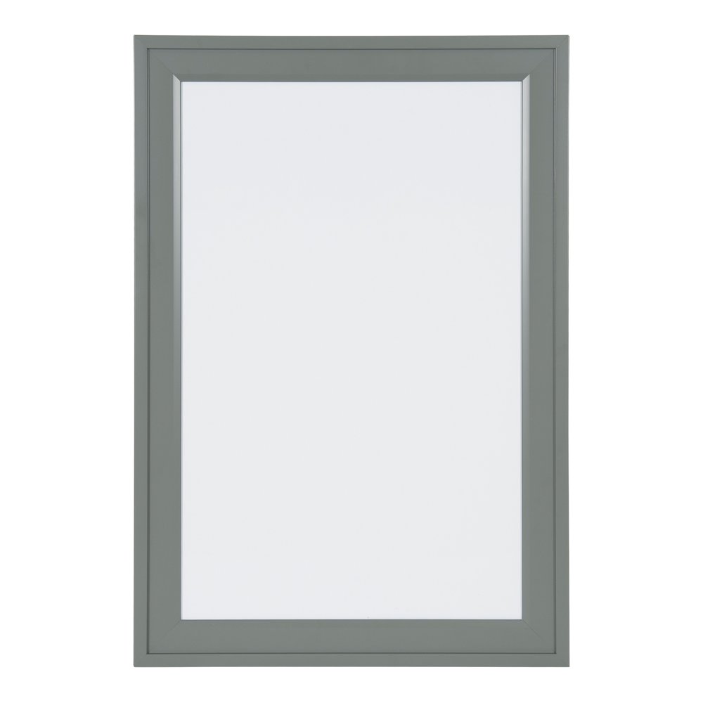 DesignOvation Bosc Decorative Framed Dry Erase Board, Gray, 18.5x27.5