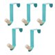 thumbnail image 1 of 5 ganchos multifuncionales para puertas de armarios, sin perforaciones, para abrigos y batas. Azul, 1 of 5