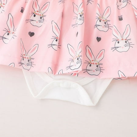 

Cathalem Girl Summer Clothes Baby Summer Girls Autumn Spring Clothing Cute Rabbit Bunny 8 Month Old Girl Clothes Pink 12-18 Months