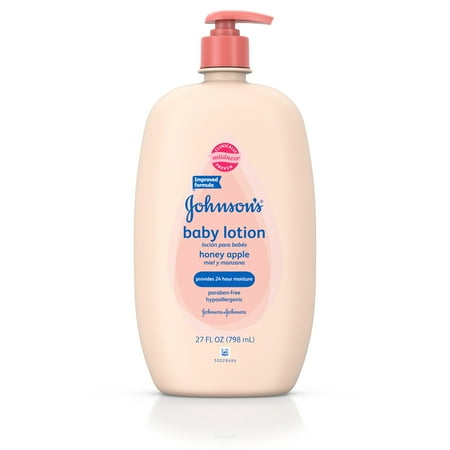 Johnson's Baby Honey Apple Lotion, Skin Moisturizer, 27 Fl. Oz.