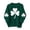 Green R, variant on Women's Casual Long Sleeve Sweatshirt St. Patrick's Day Heart Printed Fashion Crewneck Pullover Tops (XL, Green)