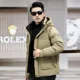 thumbnail image 4 of Ropa de diseñador para hombre, chaqueta corta con capucha de lujo, ropa acolchada para el frío para hombre, chaqueta de invierno para hombre, abrigo con relleno de plumón de pato, 4 of 5