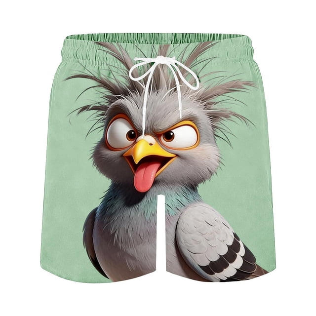 Pantalones de Natación de Verano de Ocio de la Playa de los Hombres con Cordón, Poliéster Transpirable Ligero para el Uso Informal