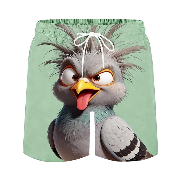 Pantalones de Natación de Verano de Ocio de la Playa de los Hombres con Cordón, Poliéster Transpirable Ligero para el Uso Informal