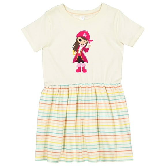 Inktastic Pirate Captain Girls Toddler Dress