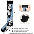 thumbnail image 3 of GZHJMY 1 Pair Heart Cute Cartoon Panda Compression Socks for Women Men, Knee High Stocking for Running,Athletic,Medical, 3 of 7