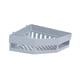 thumbnail image 3 of Organizador de esquina de ducha triangular, organizador de baño, resistente al óxido, sin perforaciones, para ducha Gris, 3 of 9