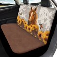 thumbnail image 4 of Uourmeti Horse Sunflower Butterfly Design Car Seat Covers Full Set Auto Interior Decor Protector Easy to Install Washable Non Slip Fit for Sedans Trucks, 4 of 9