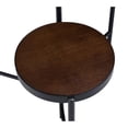 thumbnail image 3 of Bowery Hill Modern Plant Stand in Walnut and Black, 3 of 4