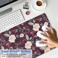thumbnail image 4 of Long Mouse Pads for Desk,Pioneer Flower Floral Print Pattern Desk Mats on Top Of Desks, Desk Mouse Pad Extra Large with 3mm Non-Slip Base and Stitched Edge for Gaming,Office,Work,Home 31.5"x15.7", 4 of 6