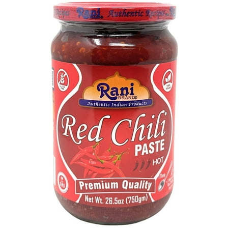 Rani Red Chilli Cooking Paste 26.5oz (750g) Bulk Glass Jar ~ Vegan | Gluten Free | NON-GMO | Kosher | No Colors | Indian Origin