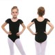 thumbnail image 2 of Leotardo de ballet Stelle Girls 6-7 años negro con mangas de volantes, 2 of 8