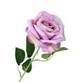 thumbnail image 2 of ChenyGod 1Pc Roses Artificial Flowers, Realistic Long Stem Fake Silk Roses for DIY Wedding Bouquet Centerpieces Floral Arrangements Party Anniversary Valentines Day Decorations, 21.7", Purple, 2 of 9