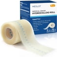 thumbnail image 3 of Extra Large Self-Adhesive Hydrocolloid Roll - 2in x 12ft Medical Grade Bandages for Wound Care, Acne, Blisters, Burns, Scrapes - Waterproof Cut-to-Size Patch for First Aid Kits, 3 of 4