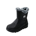 thumbnail image 3 of Snow Boots for Women Mid Calf Faux Fur Lined Side Zipper Boots Non Slip Warm Winter Cozy Outdoor Flat Shoes, 3 of 7