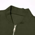 thumbnail image 5 of ELABCH Zip Up Jackets for Women Lightweight Windproof Bomber Jackets Fashion Solid Baseball Coat Loose Fit Outerwear tops for Women Trendy Army Green, S-2XL, 5 of 6