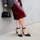 thumbnail image 4 of Zapatos de Tacón Bajo para Mujer DREAM PAIRS, Punta Fina, Color Negro, 4 of 7