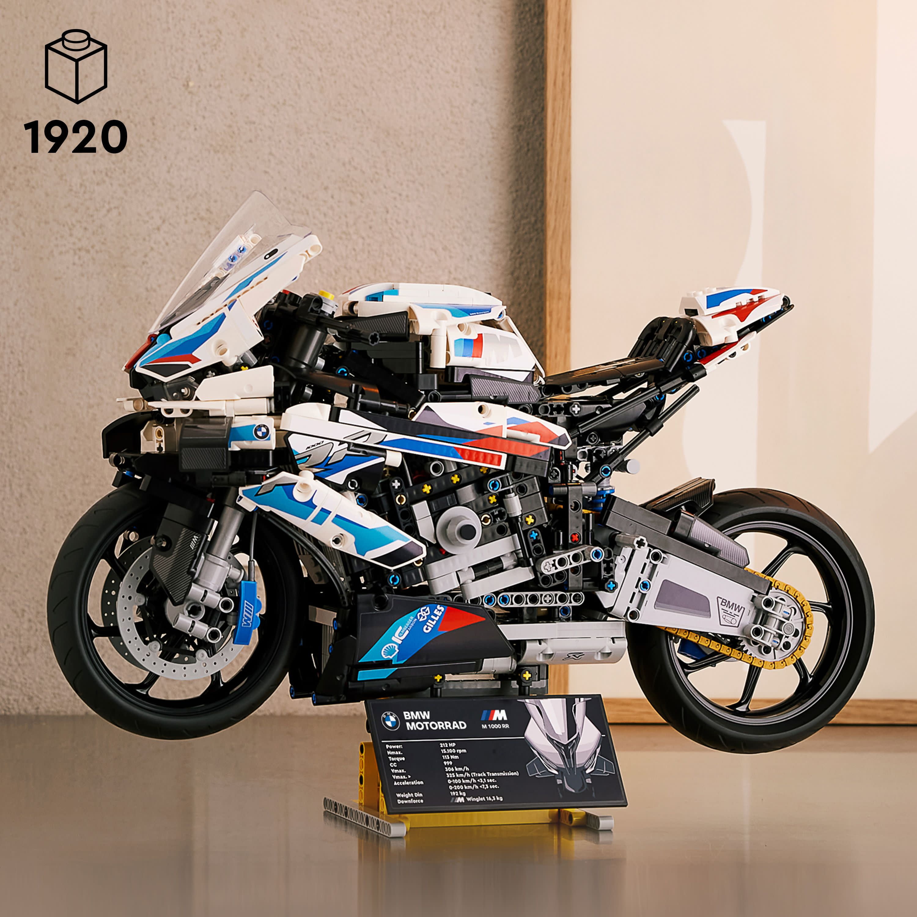 LEGO Technic BMW M 1000 RR 42130 Motorcycle Model Kit Adults, Build and Display Motorcycle Set with Authentic Features, Motorcycle Gift Idea - Walmart.com